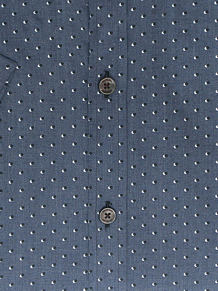 Grey Printed Half Sleeve Casual Shirt Brumano Pakistan