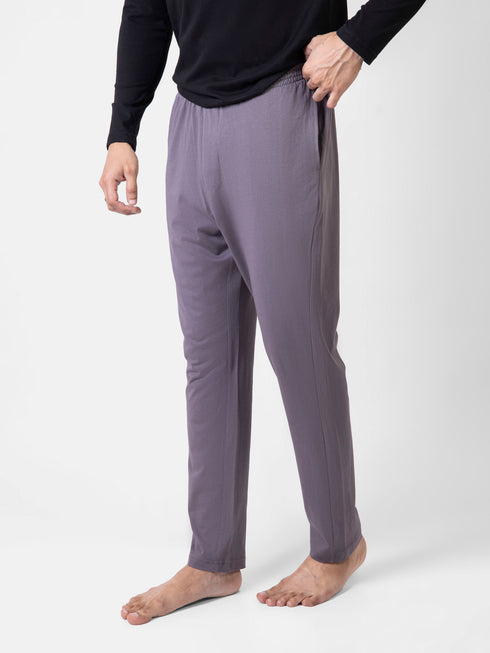 Grey Relax Fit Knitted Pajama