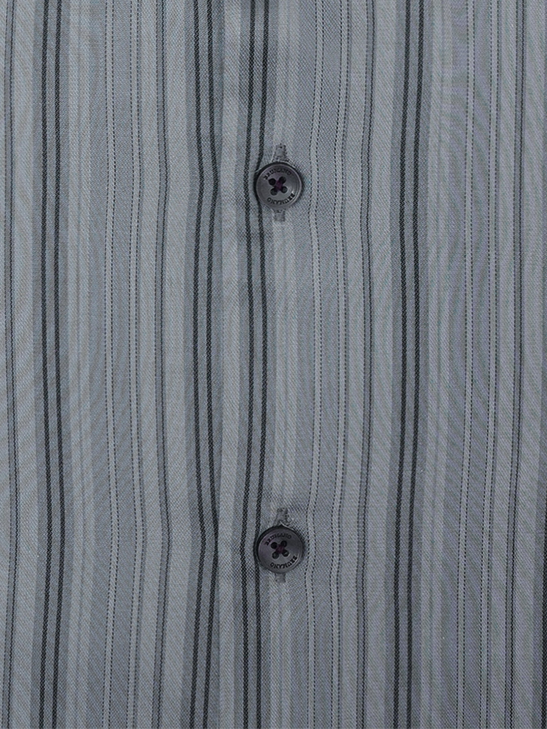 Grey Striped Formal Shirt