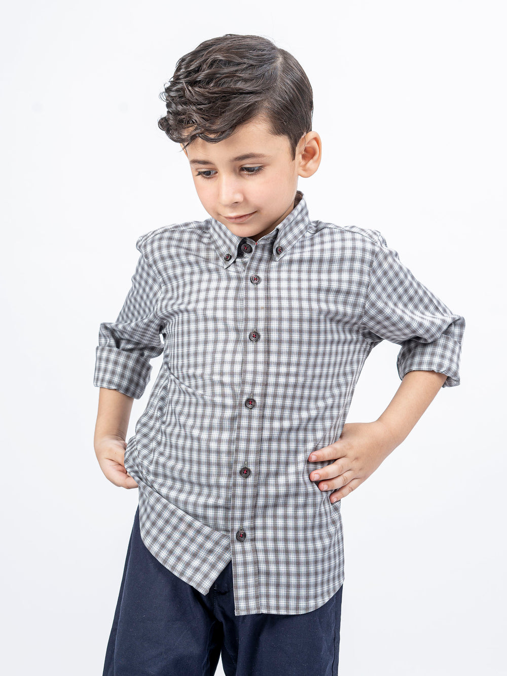 Greytartanplaidcasualcheckeredshirtbrumanopakistan1