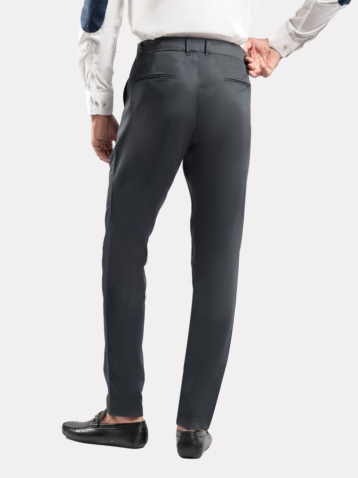 Grey Twill Structured Semi Formal Chino