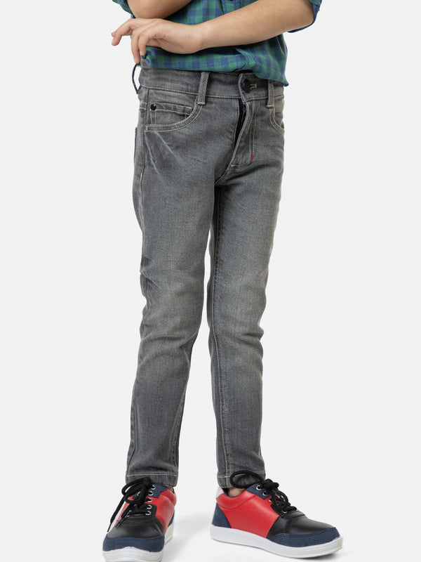 Grey Washed Slimfit Casual Jeans Brumano Pakistan