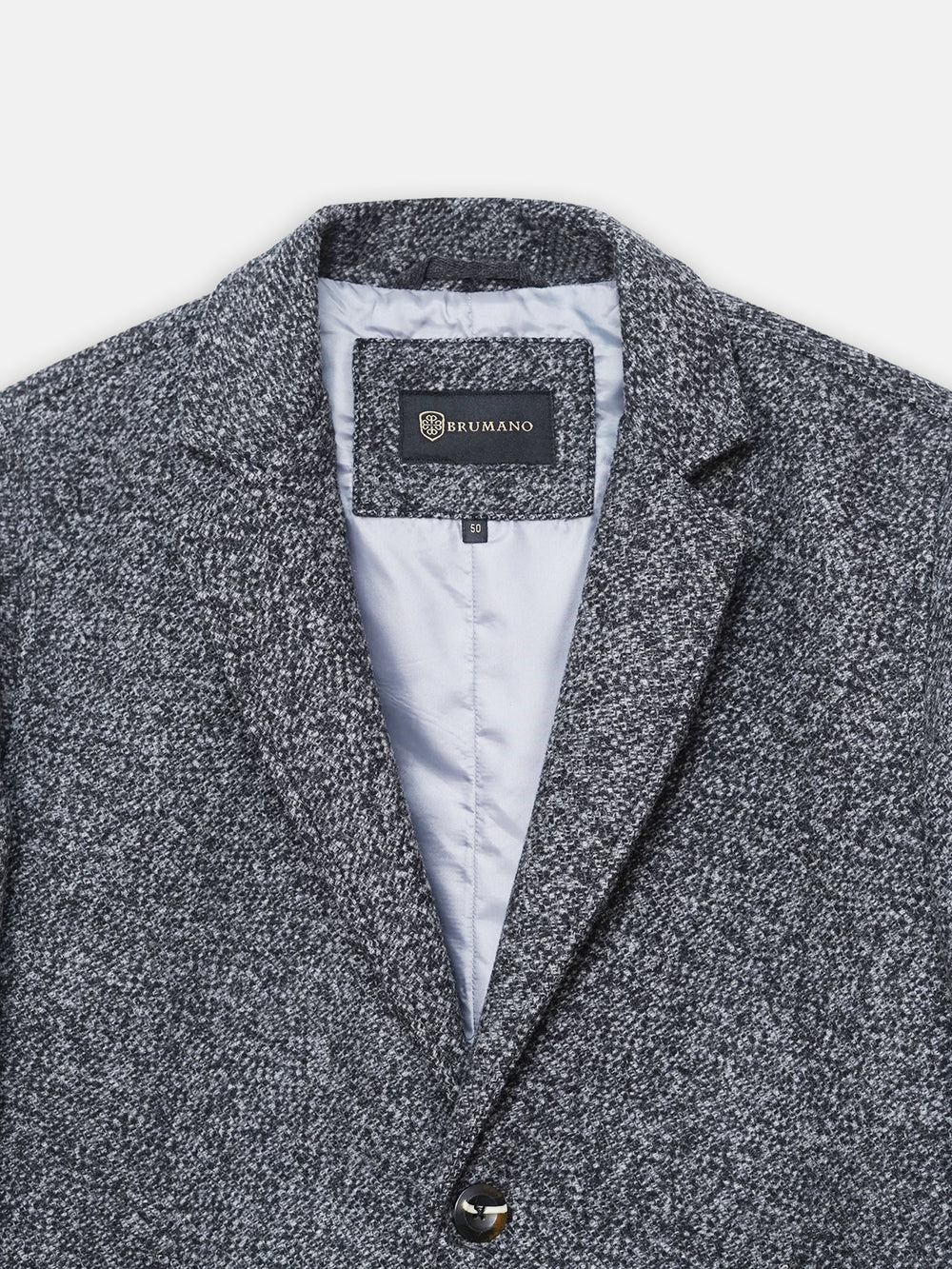 Grey Wool Blended Over Coat