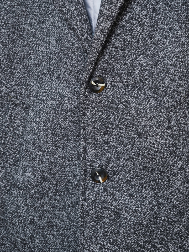 Grey Wool Blenled Over Coat