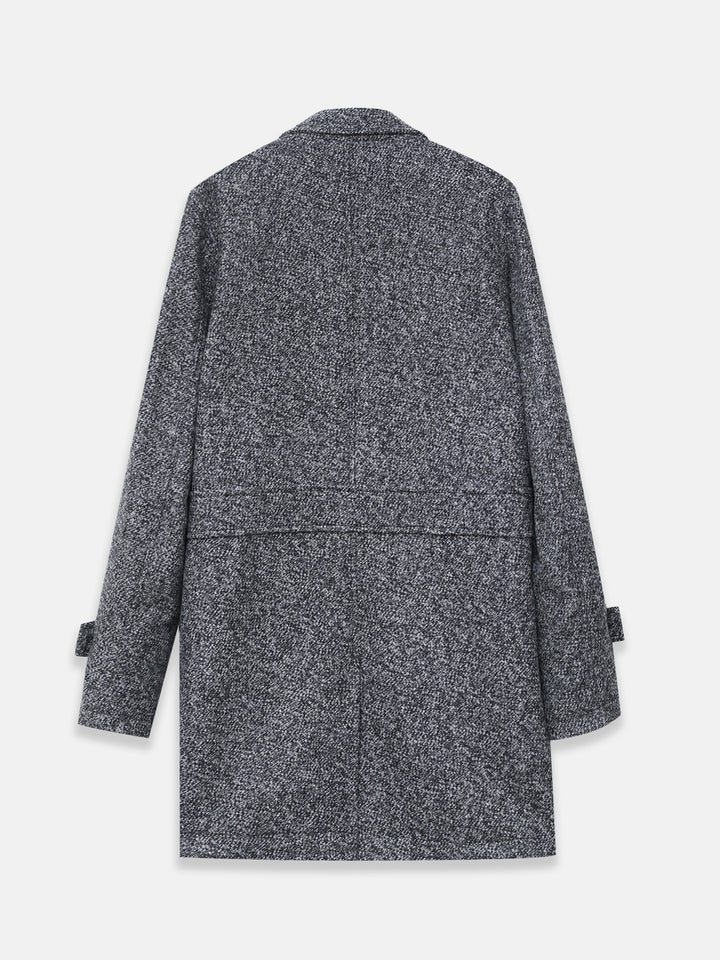 Grey Wool Blended Over Coat