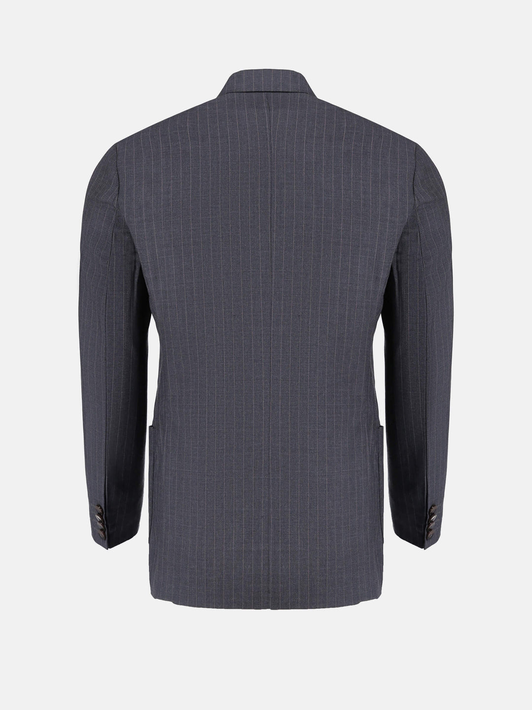 Grey Wool Pinstriped Formal Blazer Brumano Pakistan