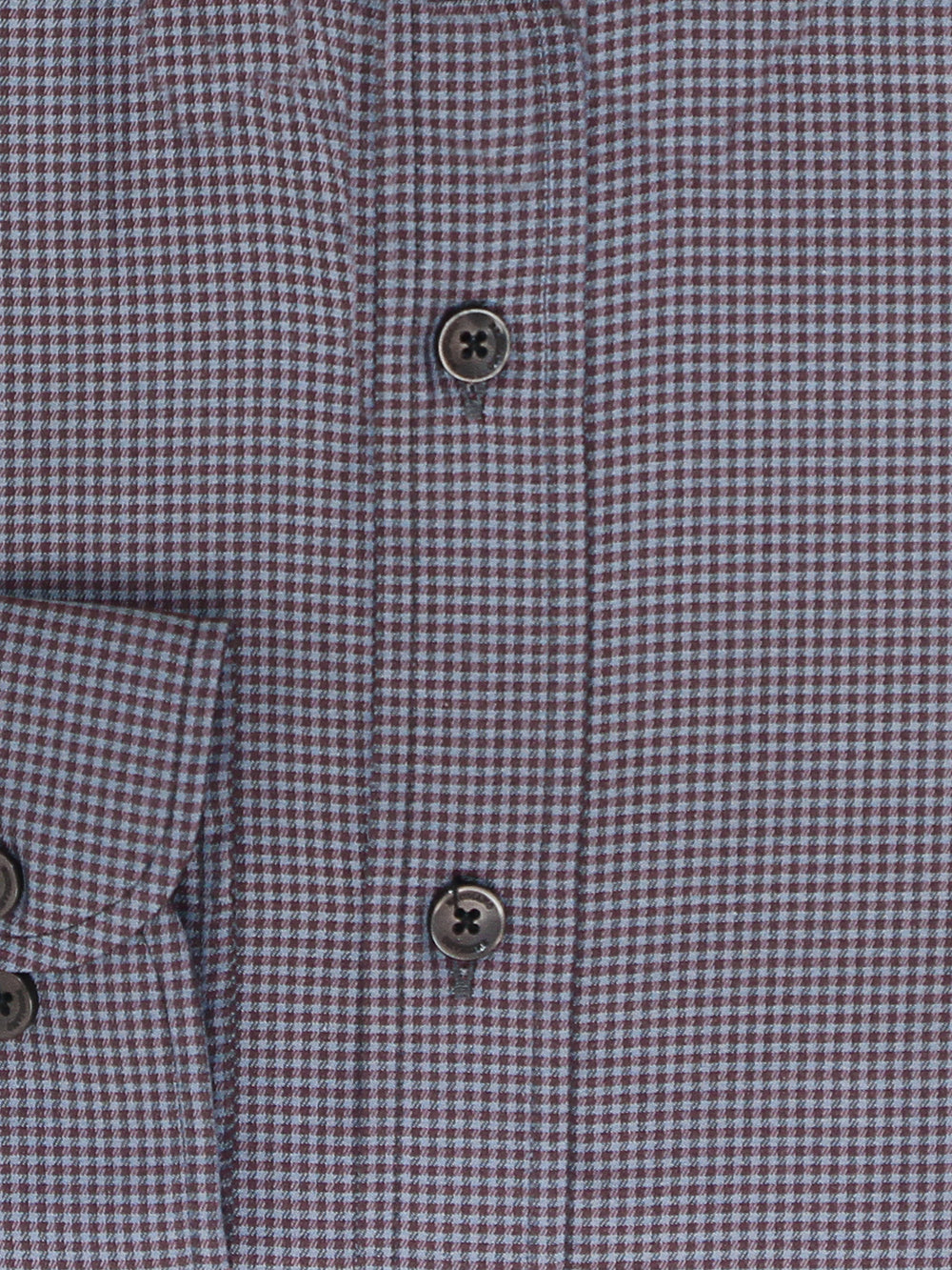 Grey & Burgundy Micro Houndstooth Formal Shirt