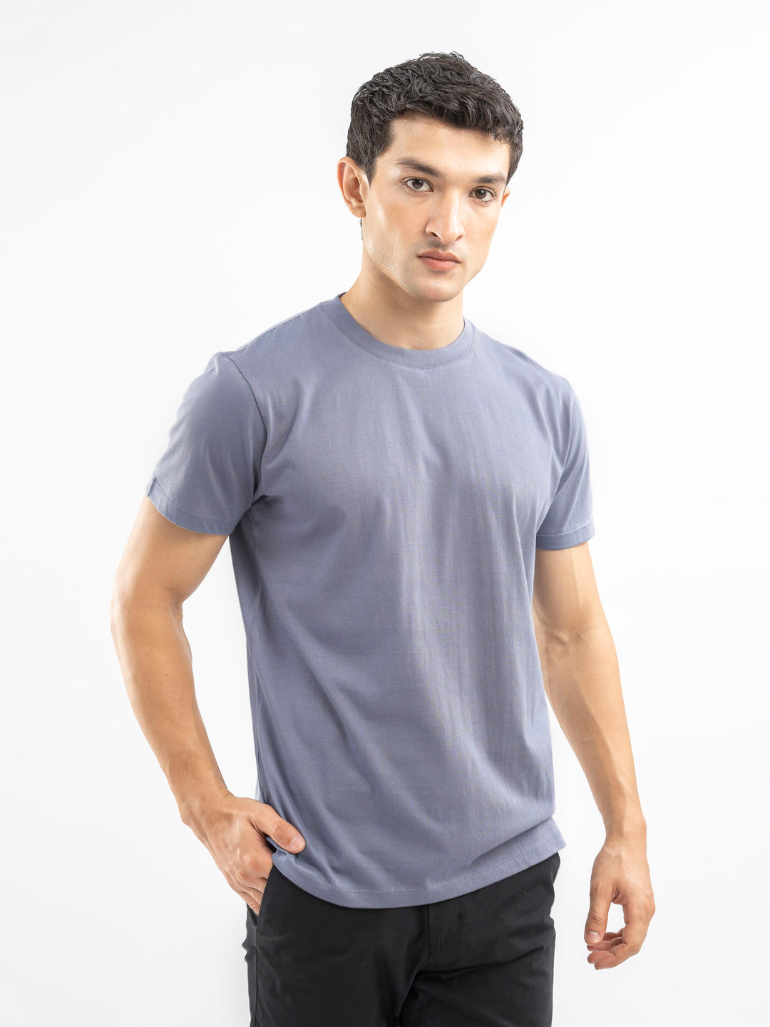 Greyishblue100 cottonbasicteebrumanopakistan5