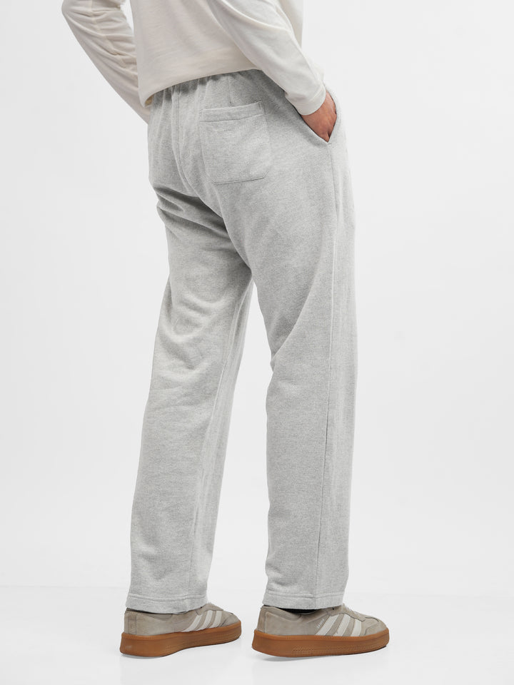 Back image of Regular fit sporty pajama bottoms for men