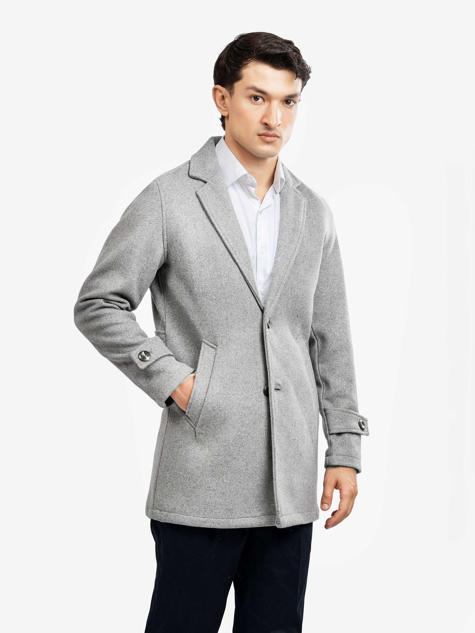 ジャケット・アウター epine Volume Wool Tailored Coat Gray Grey Coat (3128513) | Inwear