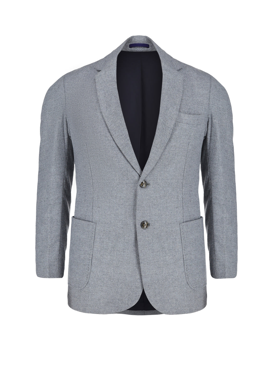 Heather Grey Melange Wool & Cashmere Blended Blazer - Sartoria Brumano Pakistan