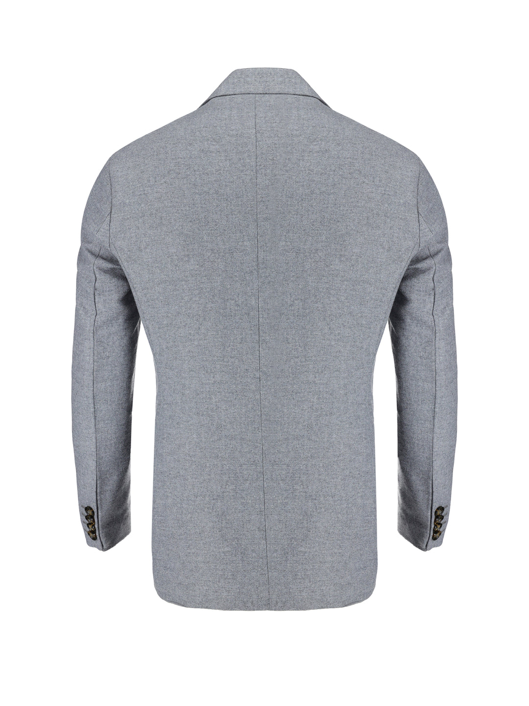 Heather Grey Melange Wool & Cashmere Blended Blazer - Sartoria Brumano Pakistan