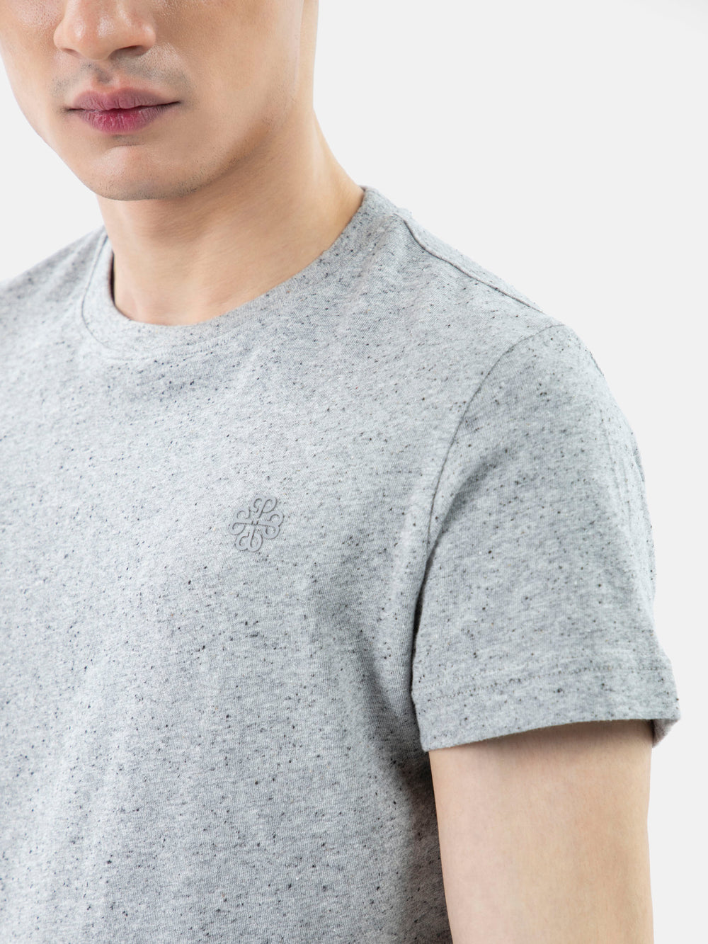 Heather grey neppy crew neck t shirt brumano pakistan