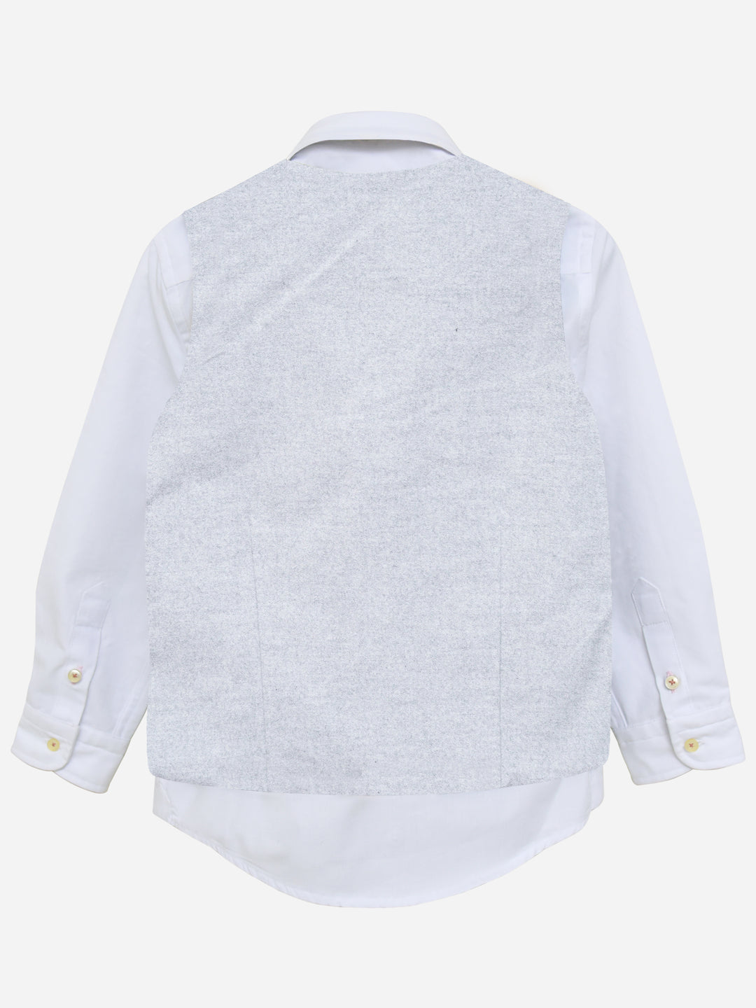 Heather Grey Velvet Formal Vest - Junior