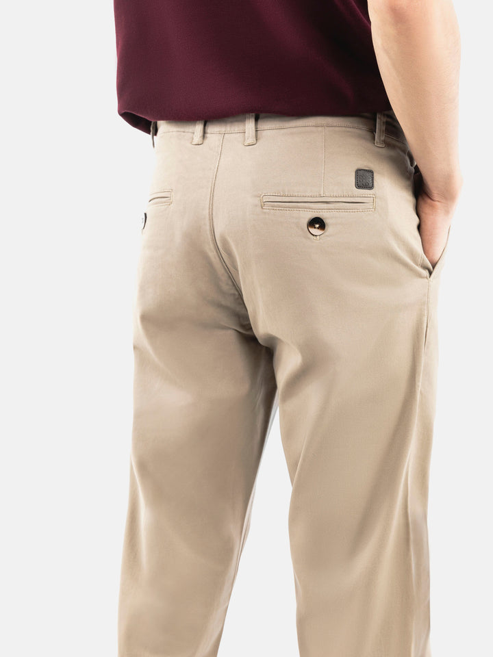 Khaki Basic Casual Fit Chinos Brumano Pakistan