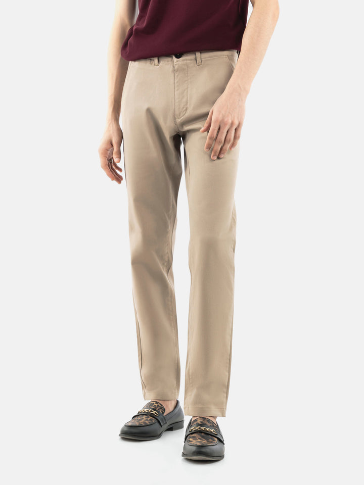Khaki Basic Casual Fit Chinos Brumano Pakistan
