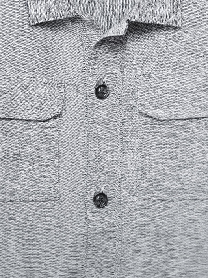 Texture detail of 80% cotton 20% viscose fabric