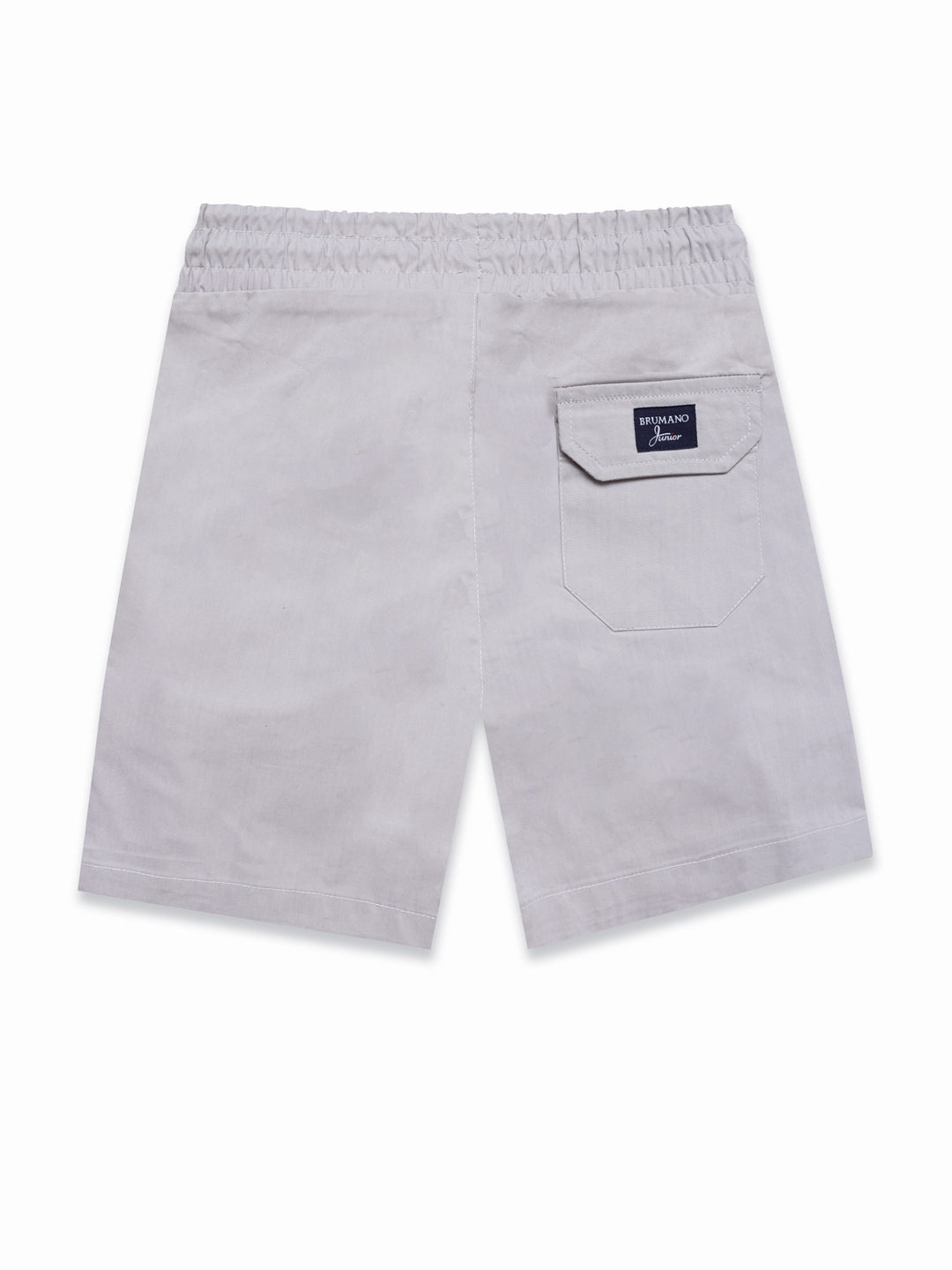 Light Grey Cotton Casual Shorts - Junior