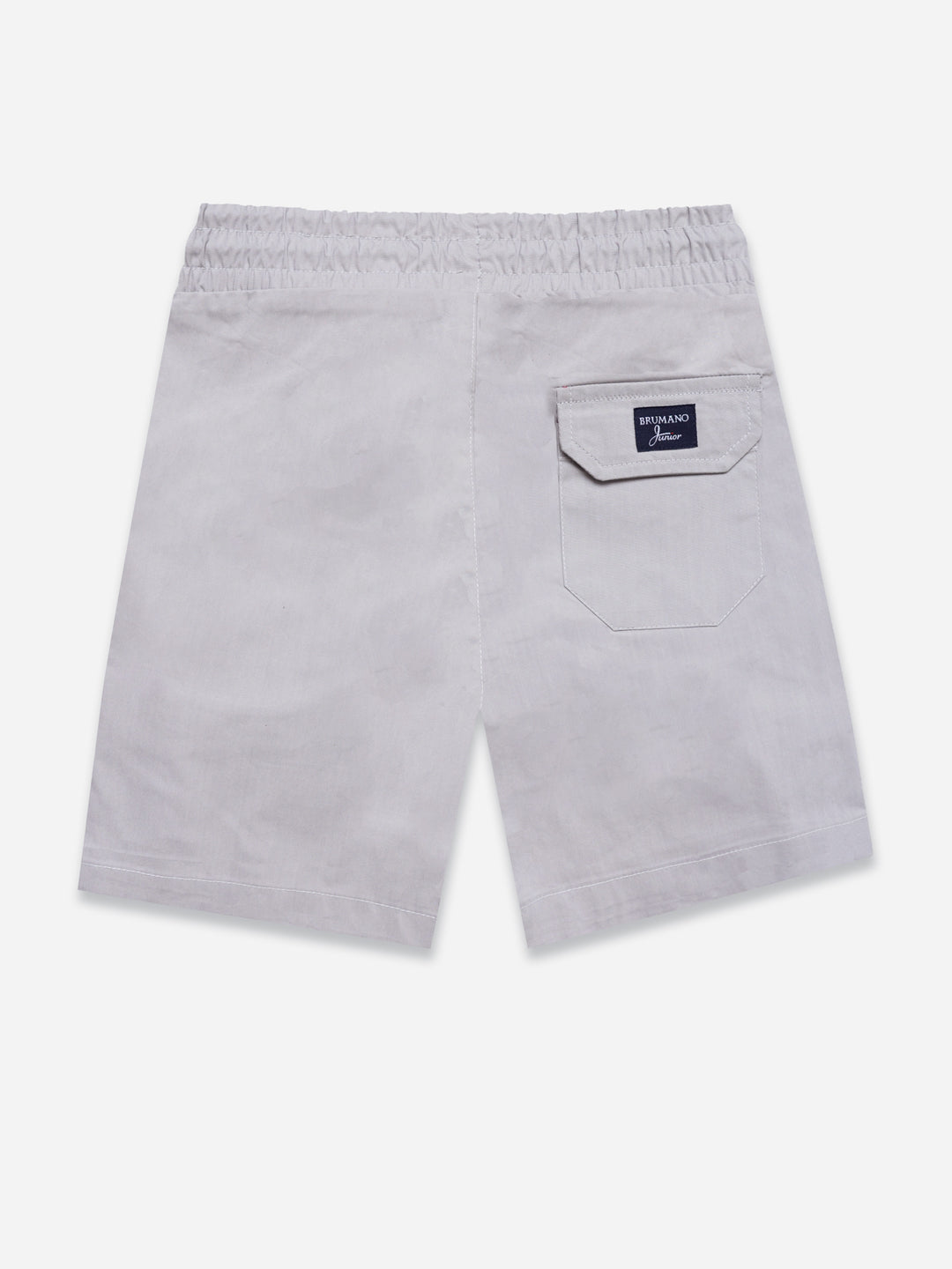 Light Grey Cotton Casual Shorts - Junior
