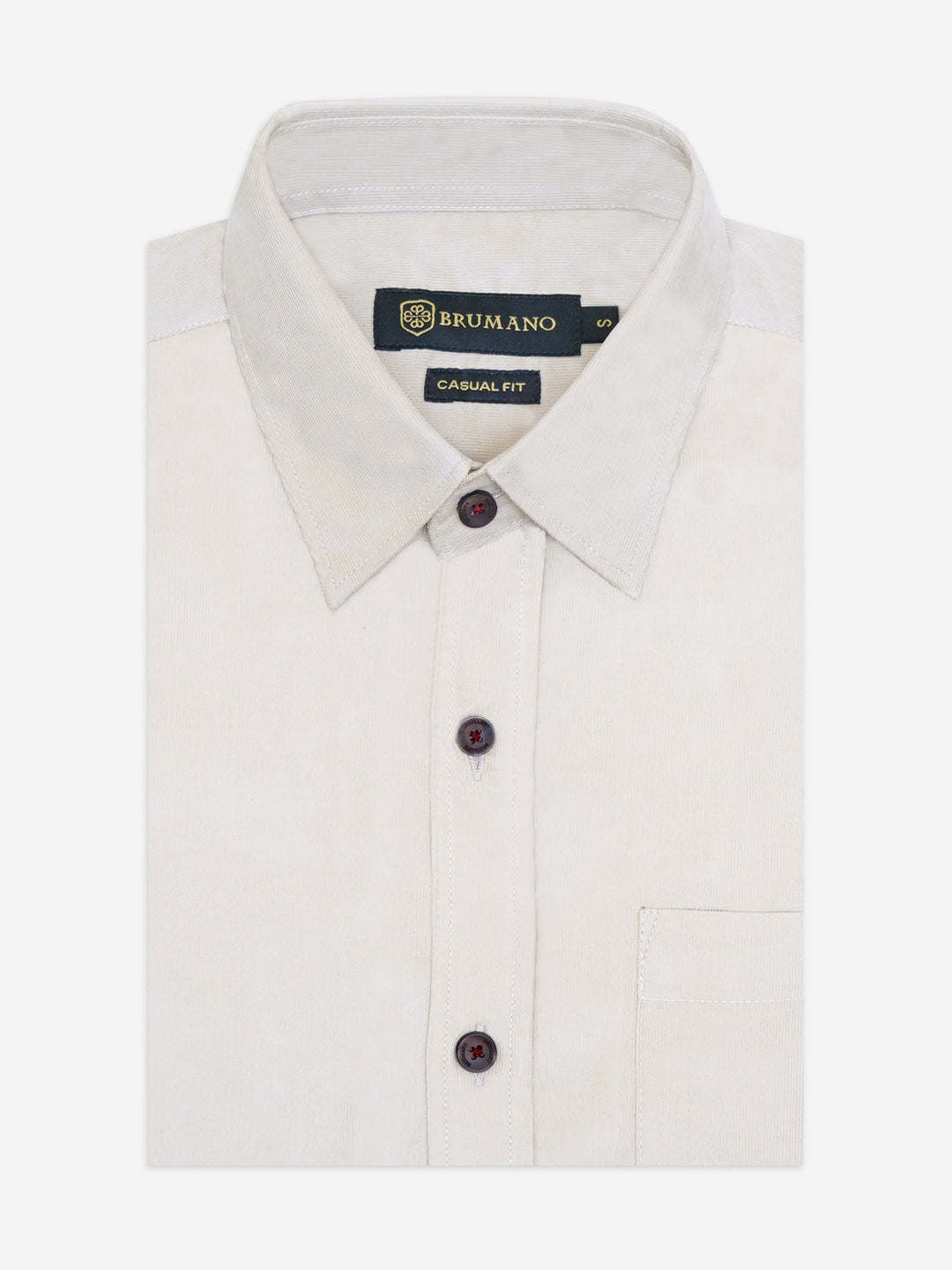 Light Beige Corduroy Shirt