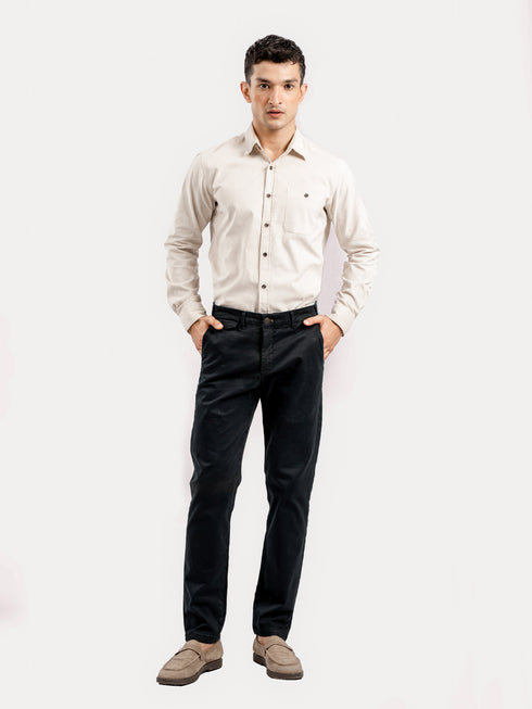 Light Beige Corduroy Shirt