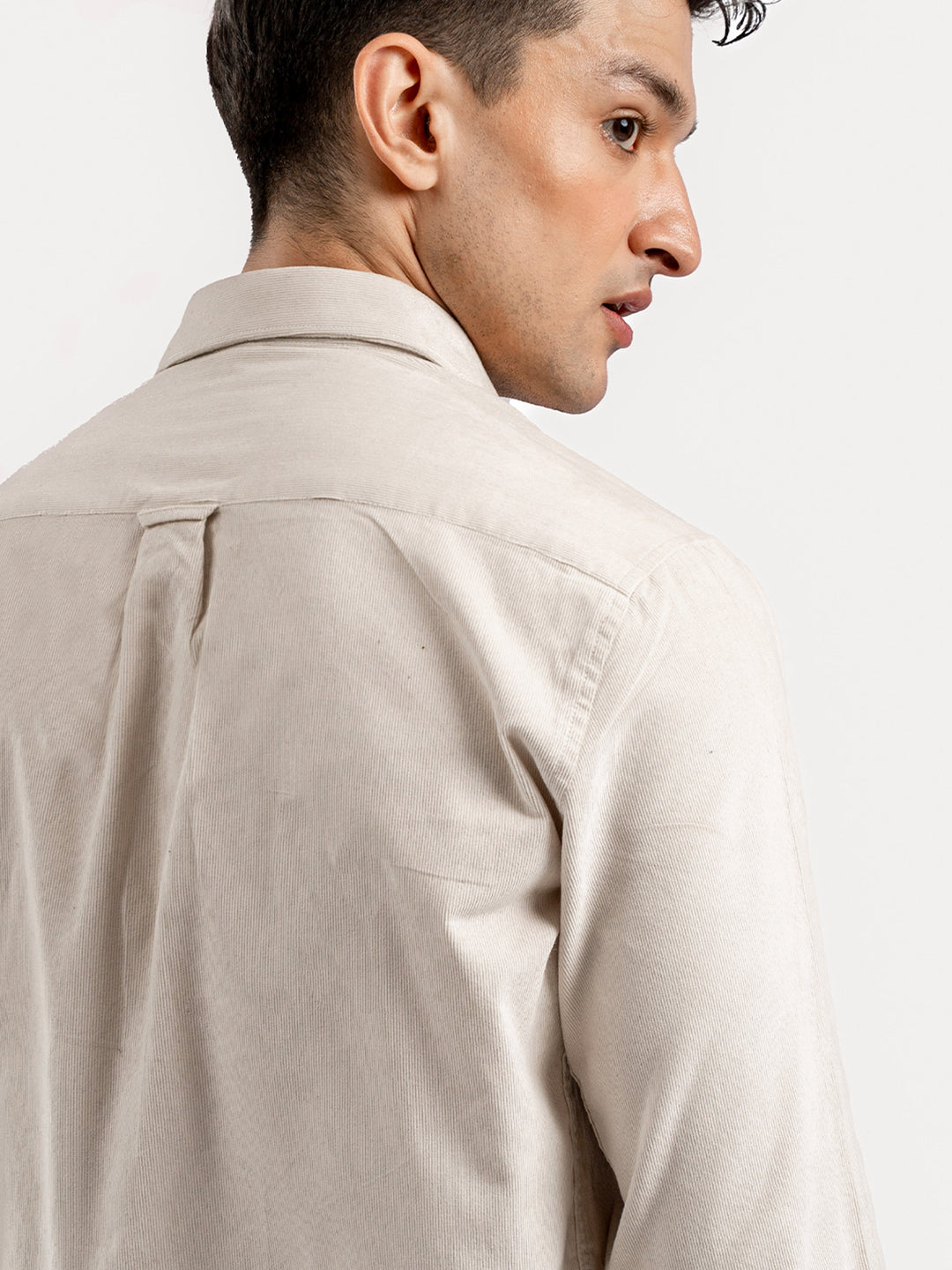 Light Beige Corduroy Shirt