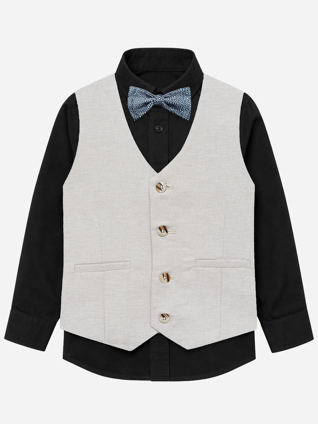 light-beige-structured-formal-vest-with-bow-junior