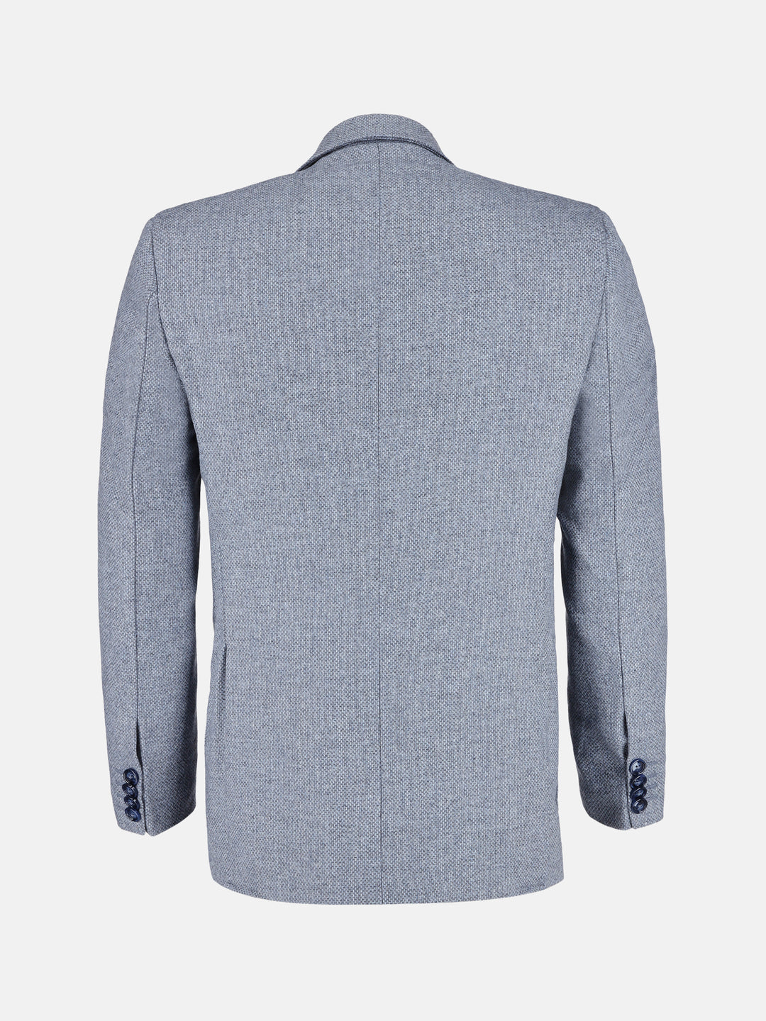 Light Blue & Grey Wool & Cashmere Blazer - Sartoria Brumano Pakistan