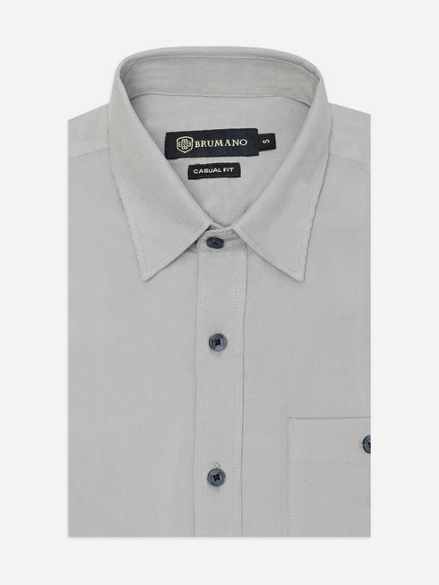 Light Grey Corduroy Shirt