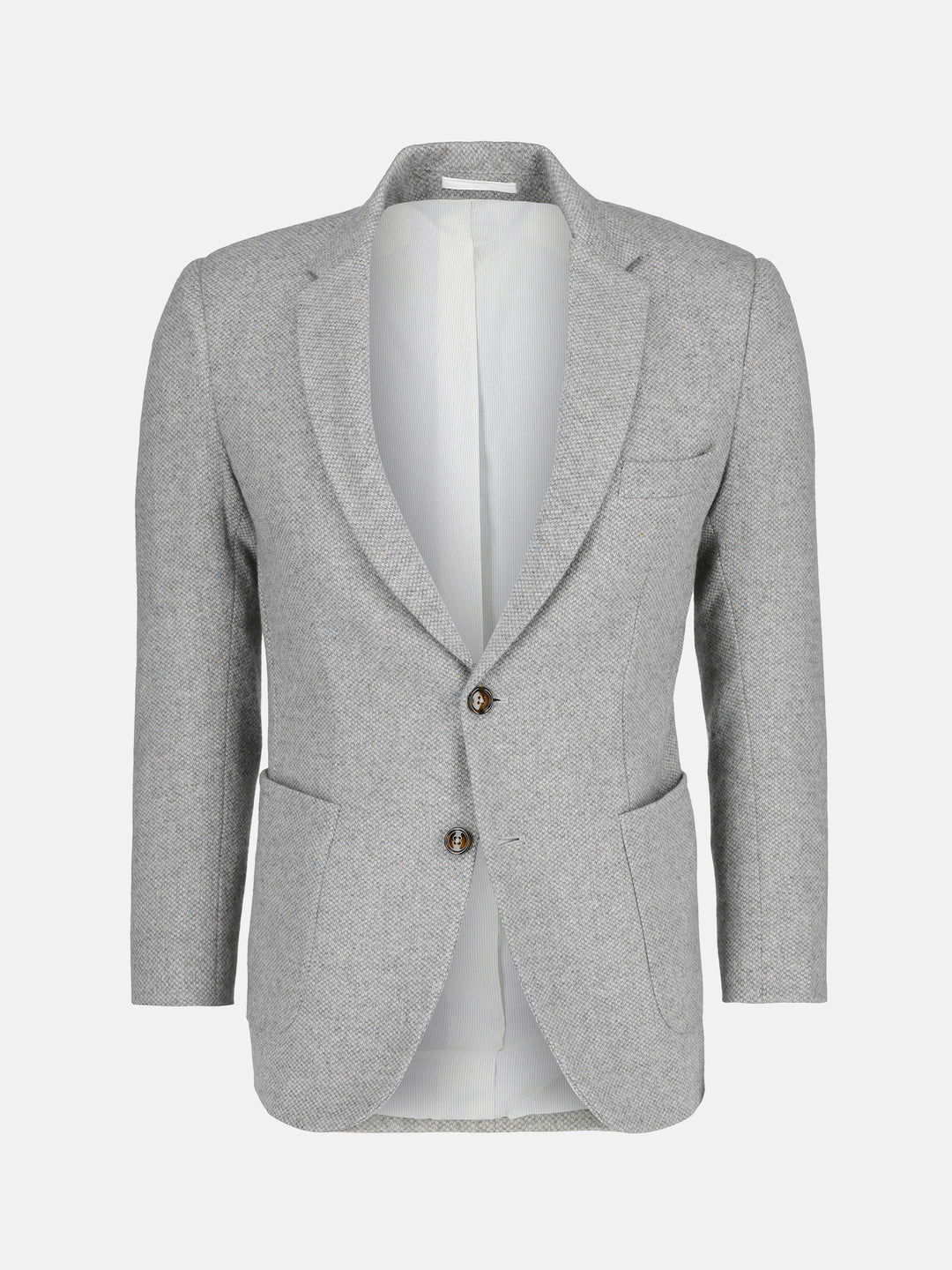 Light Grey Herringbone Cashmere & Wool Blazer - Sartoria Brumano Pakistan