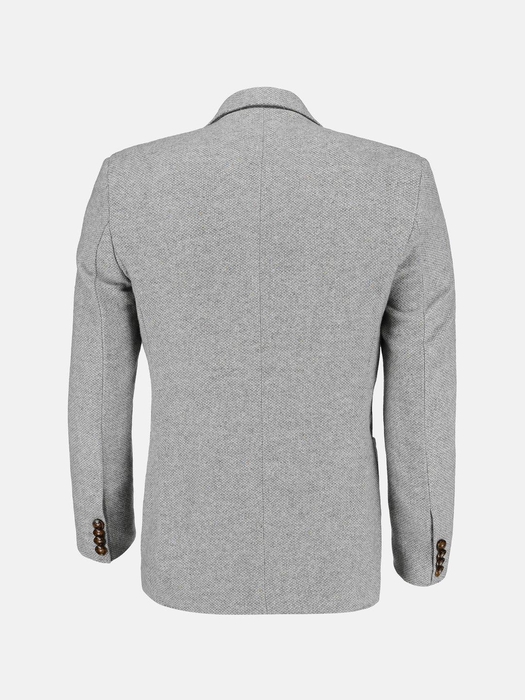 Light Grey Herringbone Cashmere & Wool Blazer - Sartoria Brumano Pakistan