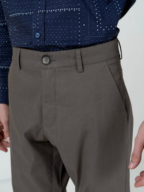 Light Taupe Cotton Chinos