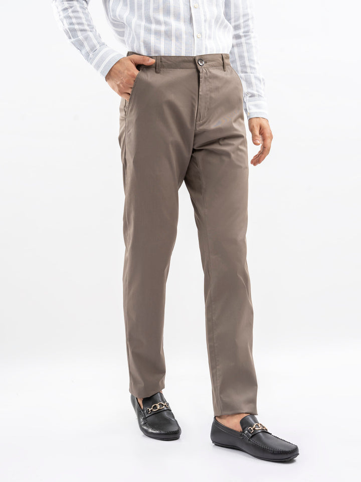 Light Taupe Cotton Chinos