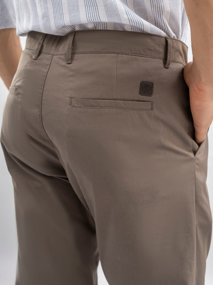 Light Taupe Cotton Chinos