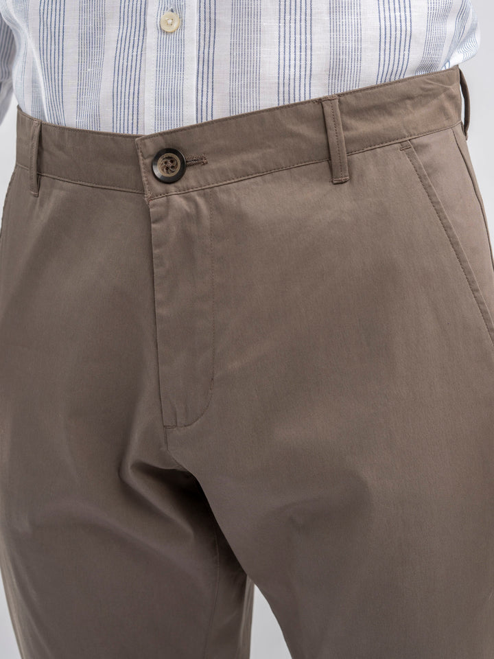 Light Taupe Cotton Chinos