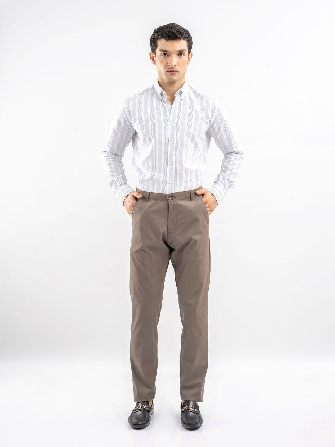 Light Taupe Cotton Chinos