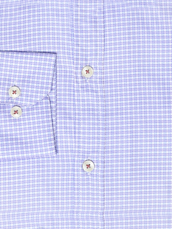 Lilac Gingham Formal Shirt - Luxe