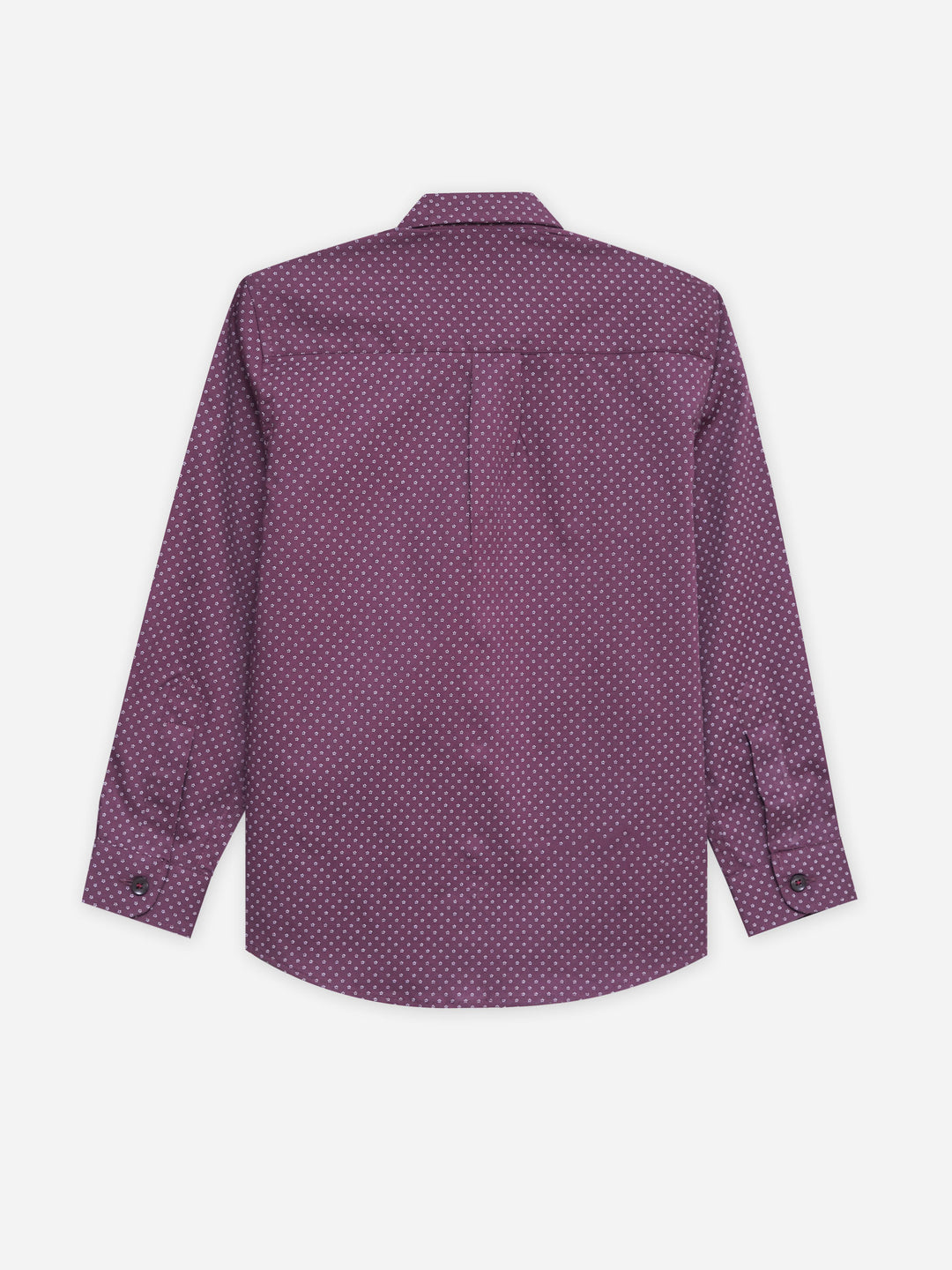 Magenta Printed Casual Shirt - Junior