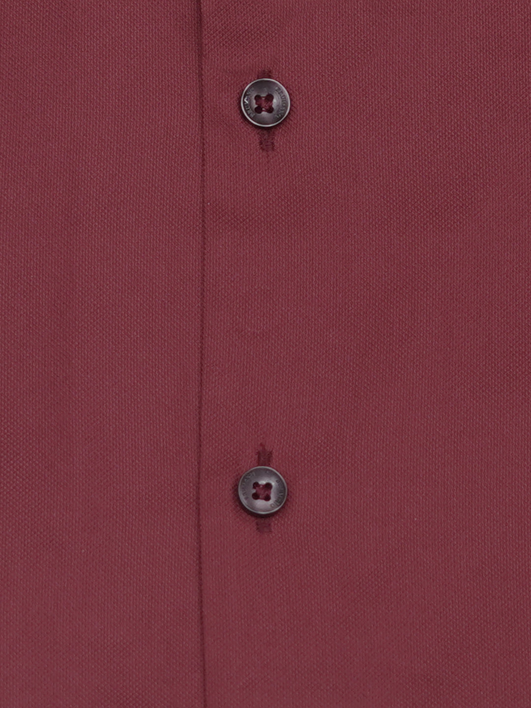 Maroon Structured Classic Formal Shirt