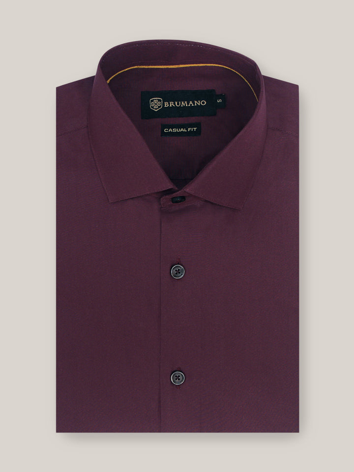 Maroon Formal Shirt Bruamano Pakistan
