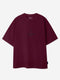 Maroon Oversized T-Shirt With Minimalist 'Relax' Embroidery