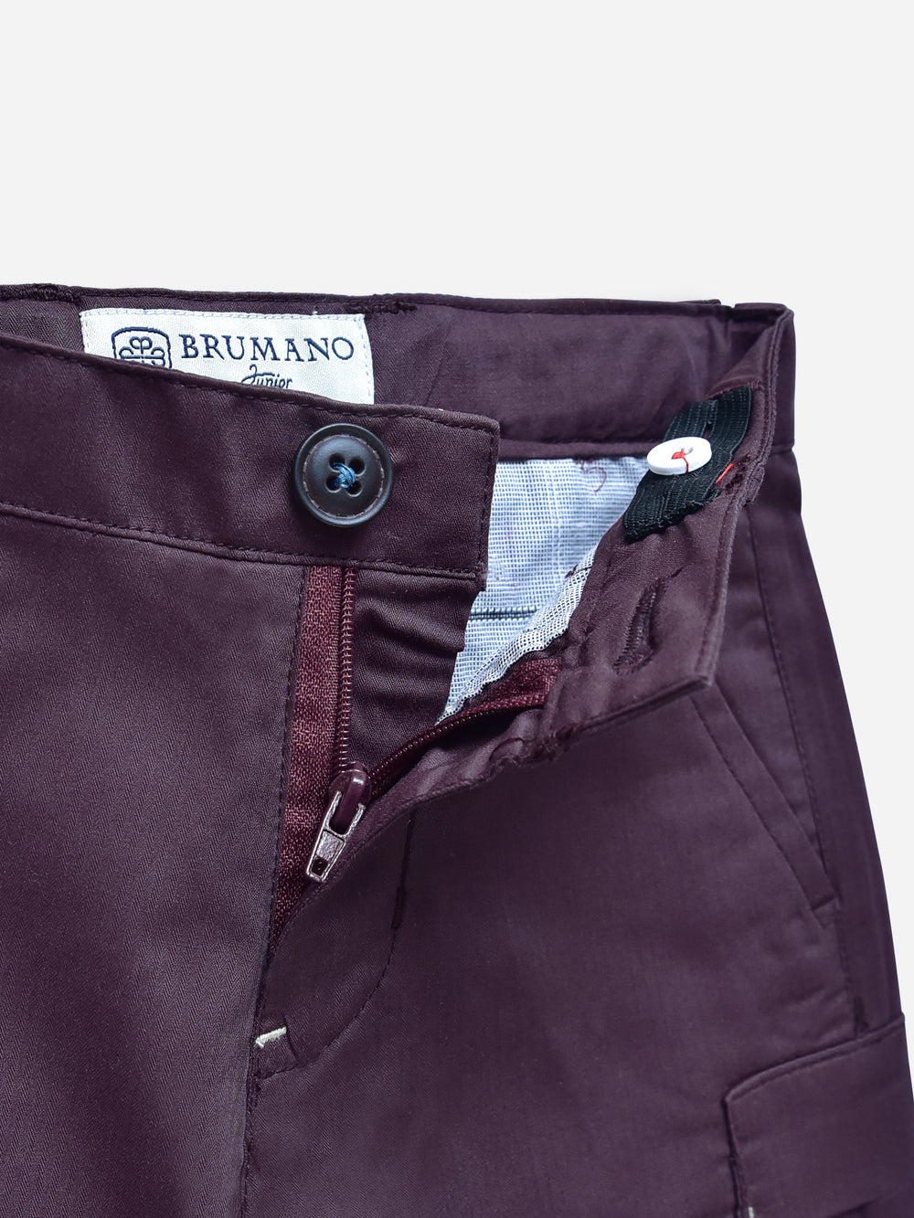 Maroon stretch cotton casual shorts brumano pakistan