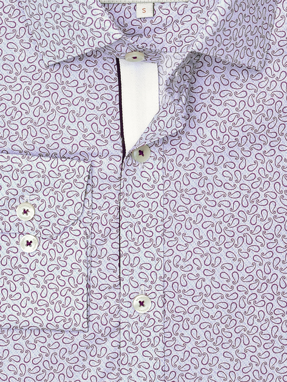 Maroon & Blue Paisley Printed Shirt