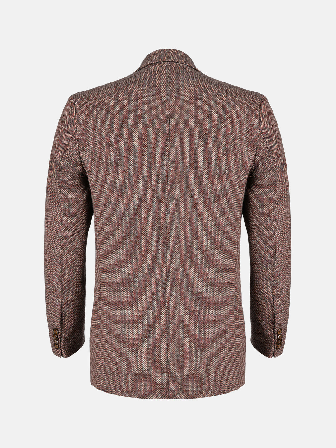 Maroon & Mustard Dobby Structured Wool & Cashmere Blazer - Sartoria Brumano Pakistan