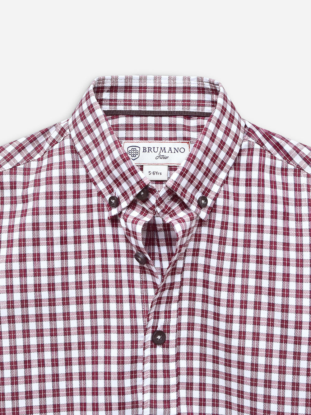 Maroon whitecheckeredcasualshirtbrumanopakistan1