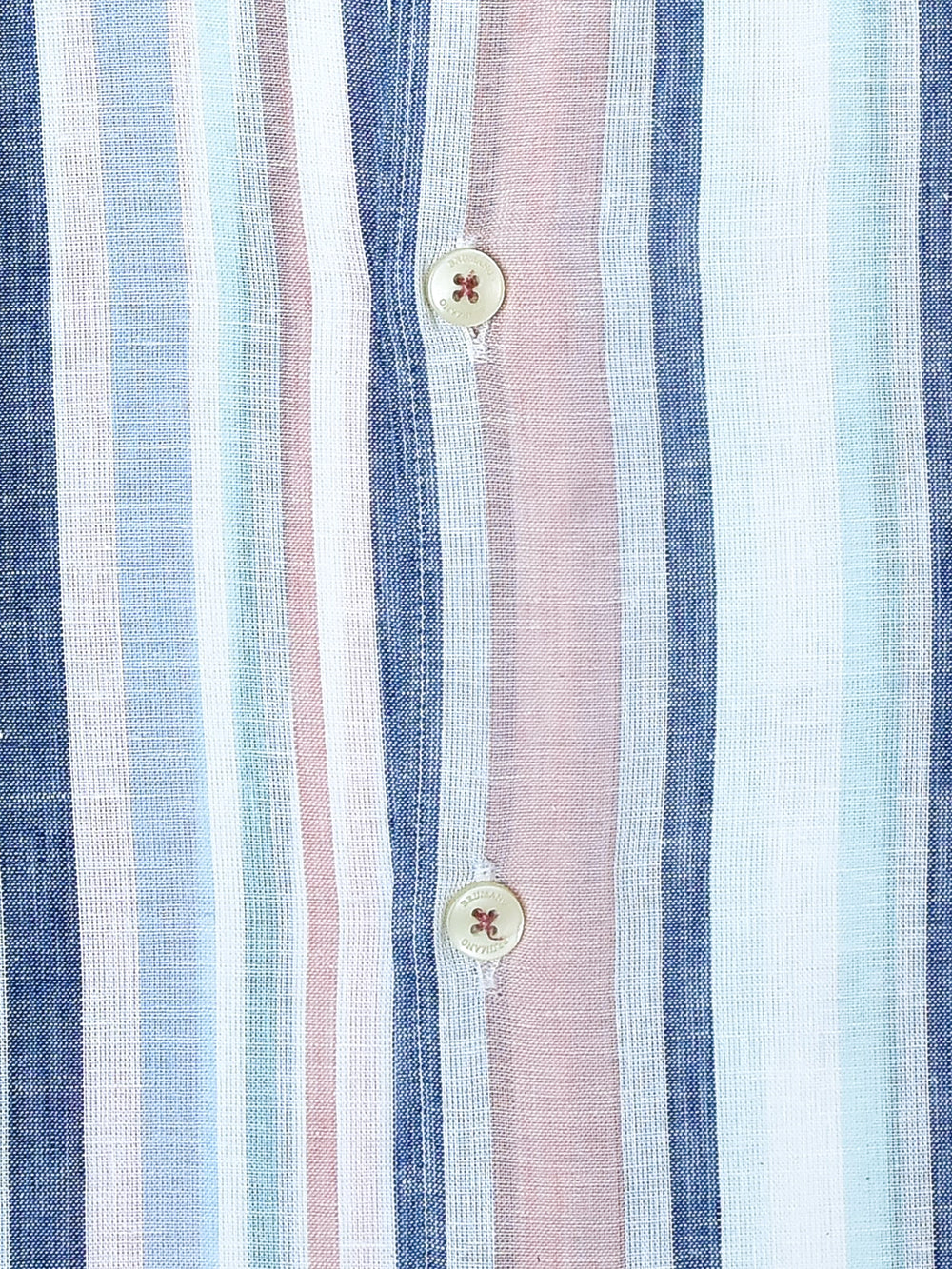 Multi Color Linen Striped Shirt