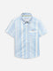 Multi Color Oxford Striped Half Sleeve Casual Shirt Brumano Pakistan