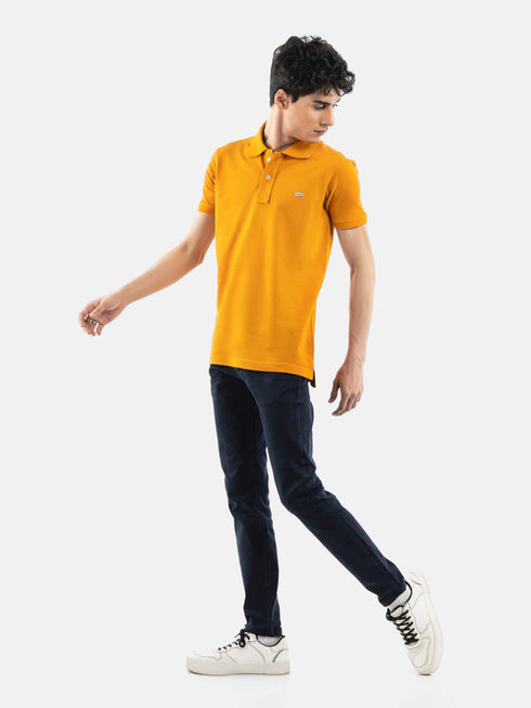 Mustard Basic Pique Polo Shirt Brumano Pakistan