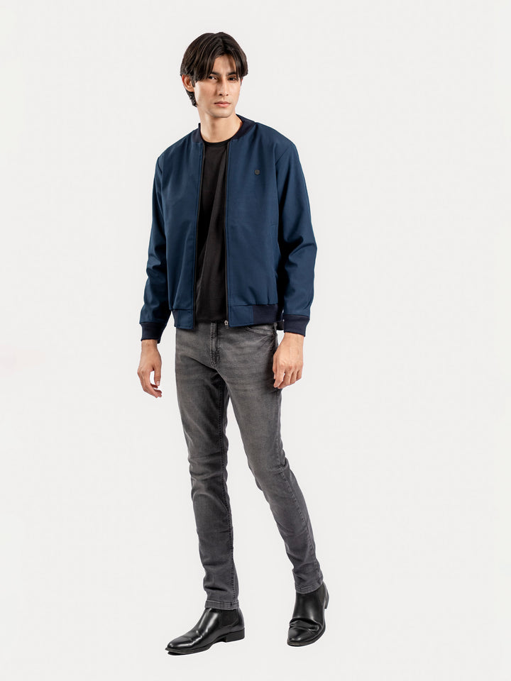Navy Blue Bomber Jacket Brumano Pakistan
