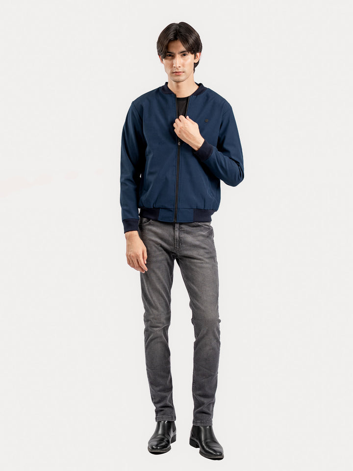 Navy Blue Bomber Jacket Brumano Pakistan